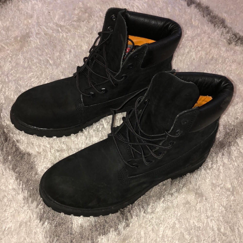 classic black timberlands